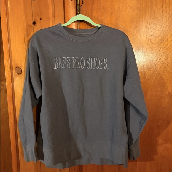 Bass Pro Shops Tops - Bass Pro Shops Gray/Blue Sweatshirt